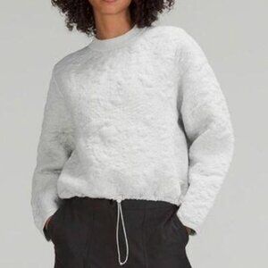Lululemon Jacquard Multi-Texture Crew Neck Sweater in Grey